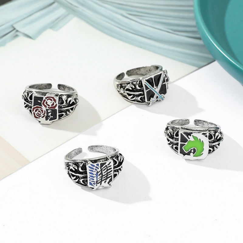 Wholesale Film and Television Men's Metal Rings ACC-RS-Boshuo002