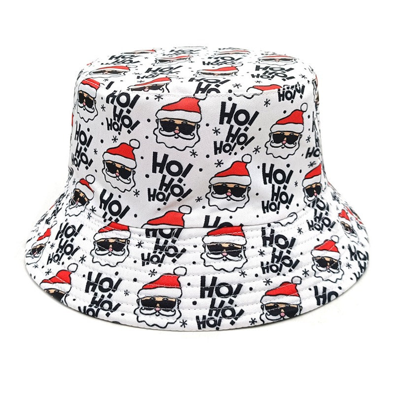 Wholesale Christmas Santa Claus Snowflake Bucket Hat ACC-HT-ShunMa020