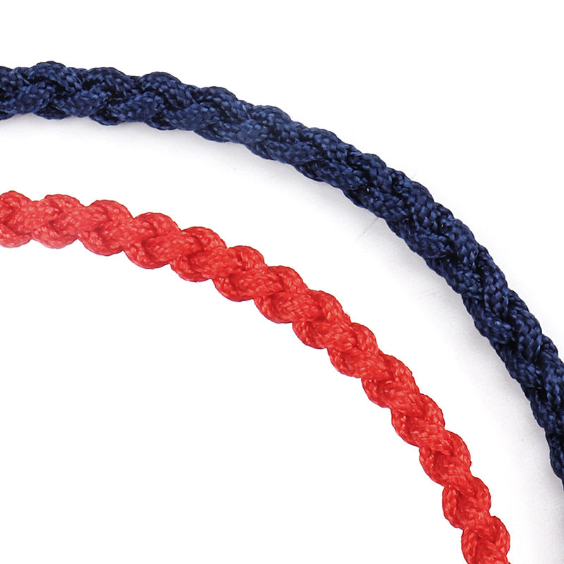 Wholesale hand-woven cotton blue bracelet