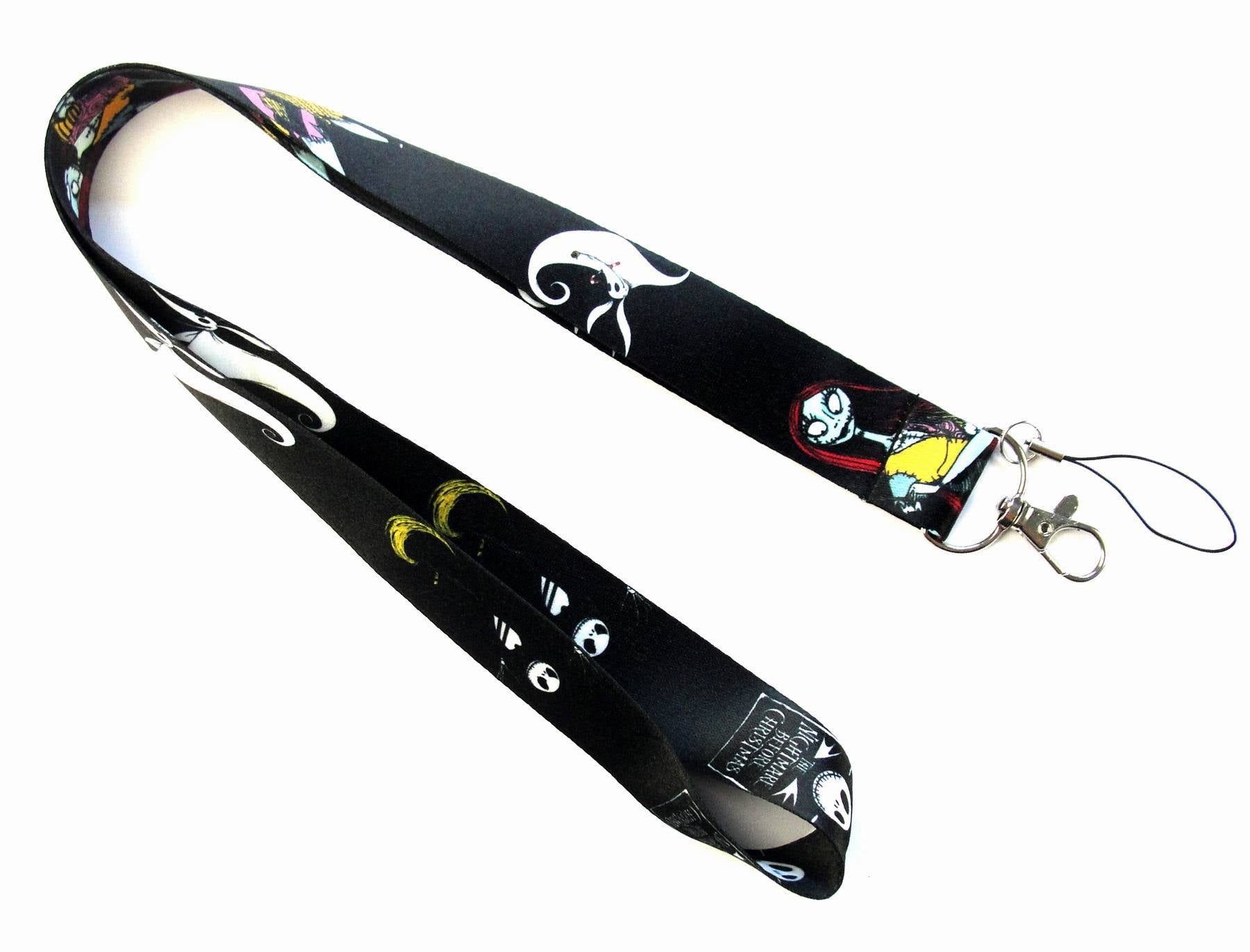 Wholesale  10pcs Christmas Head Skeleton  Cartoon Lanyard Keychain