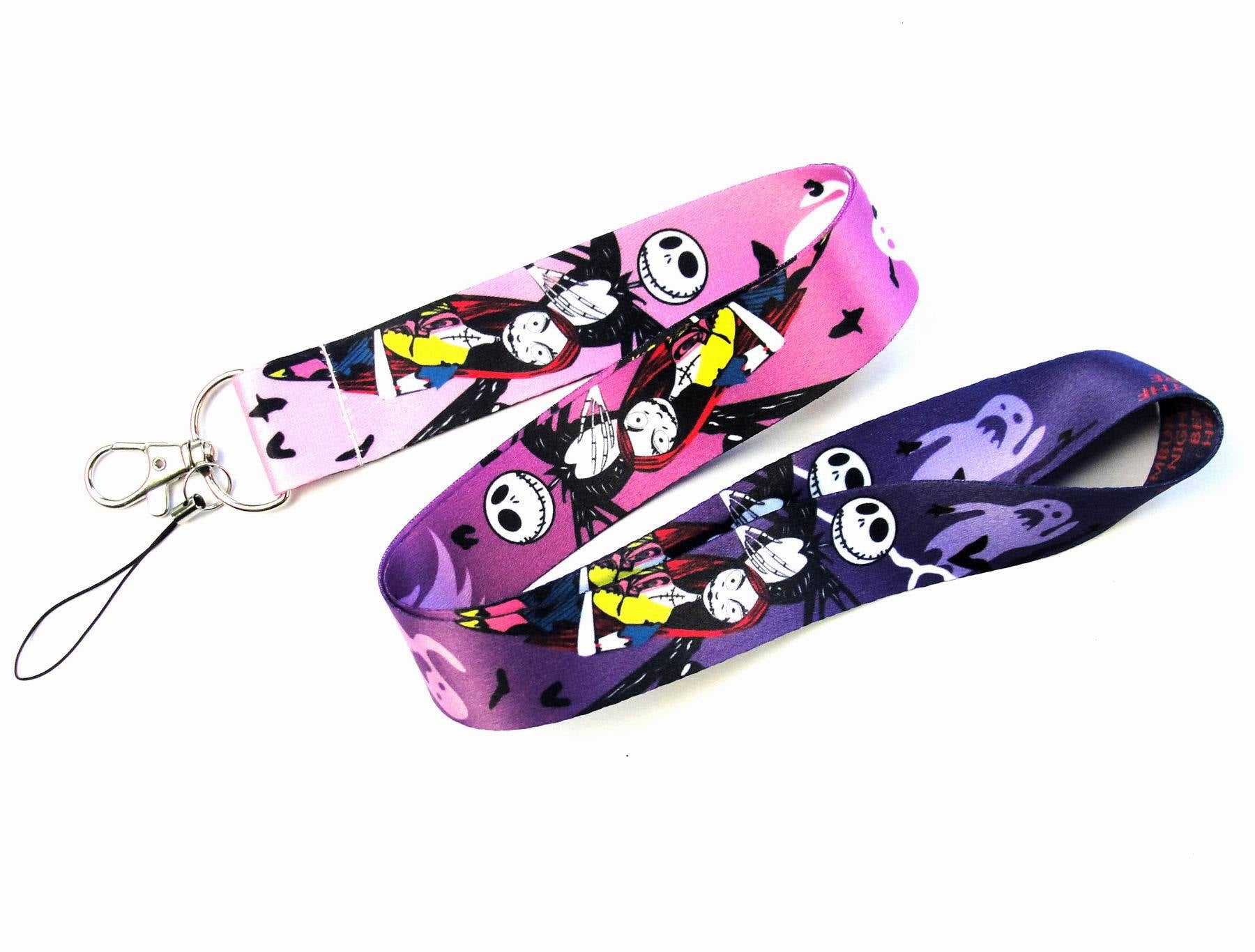 Wholesale  10pcs Christmas Head Skeleton  Cartoon Lanyard Keychain