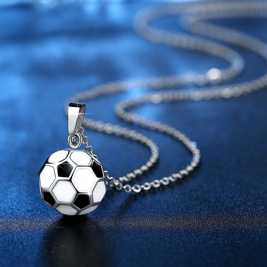Wholesale Football Pendant Stainless Steel Necklace ACC-NE-Kunm004