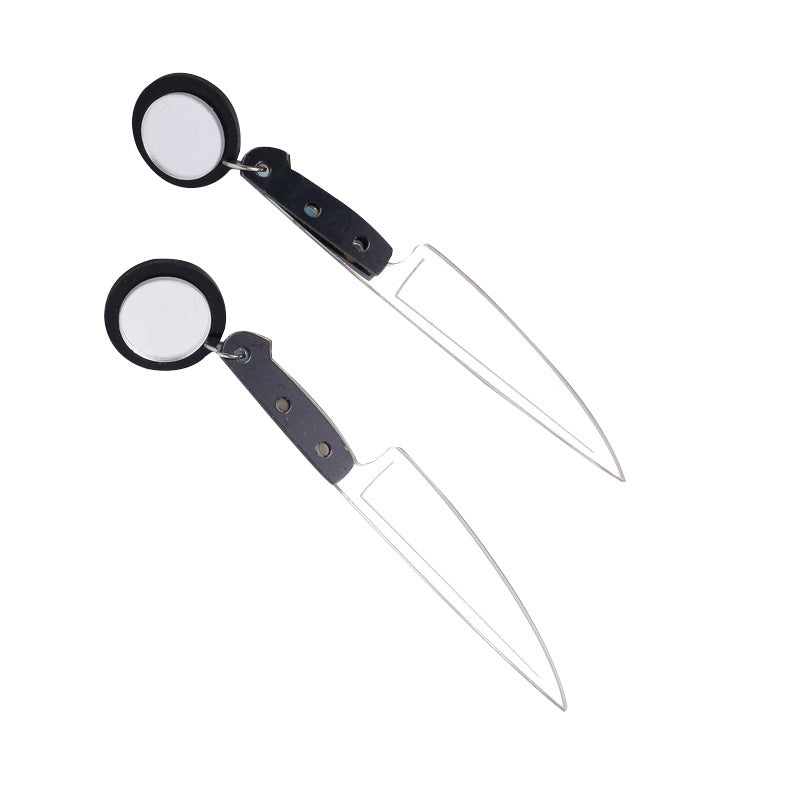 Wholesale Personalized Nightclub Acrylic Knife Long Earrings ACC-ES-XP025