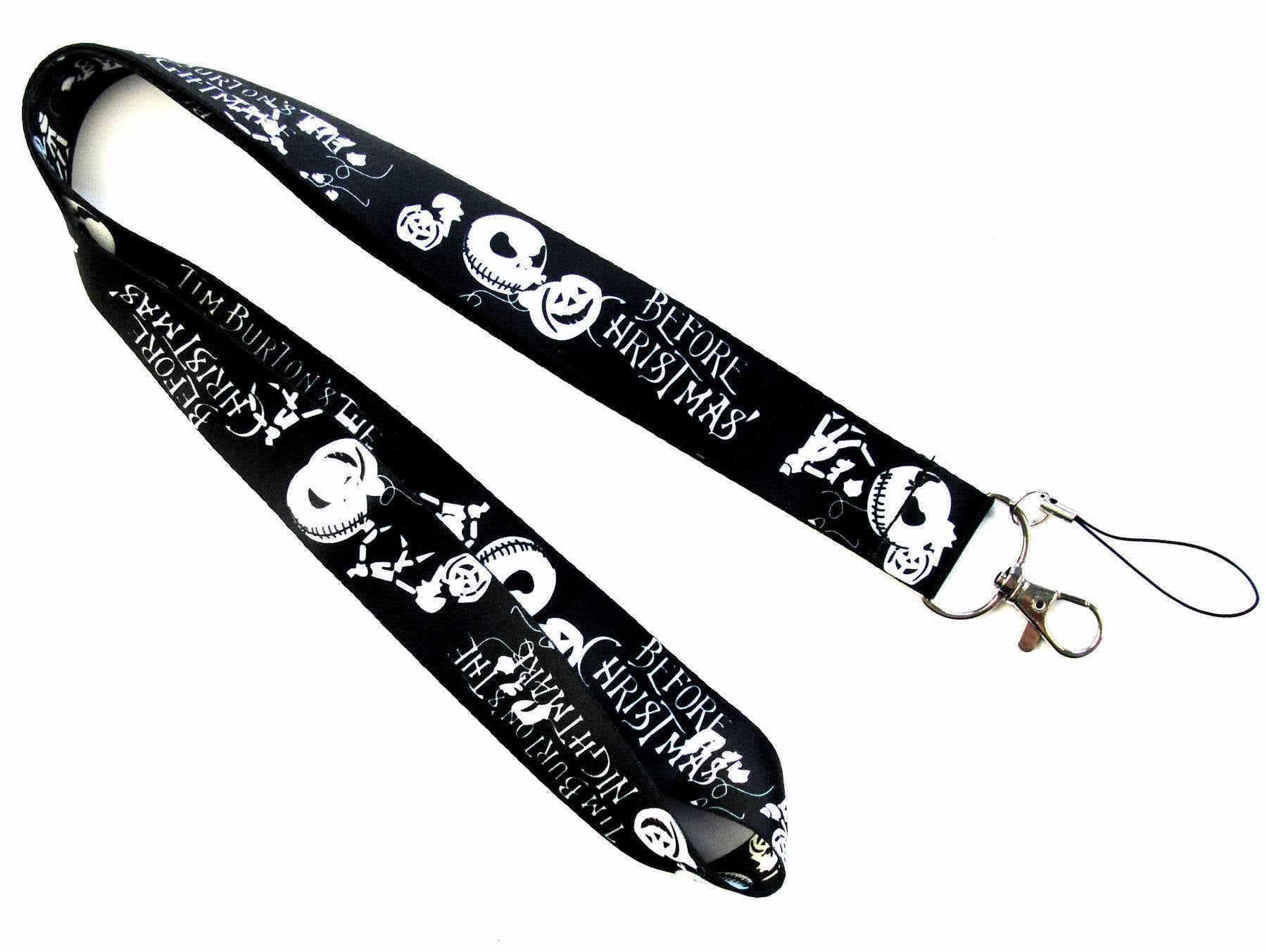 Wholesale  10pcs Christmas Head Skeleton  Cartoon Lanyard Keychain