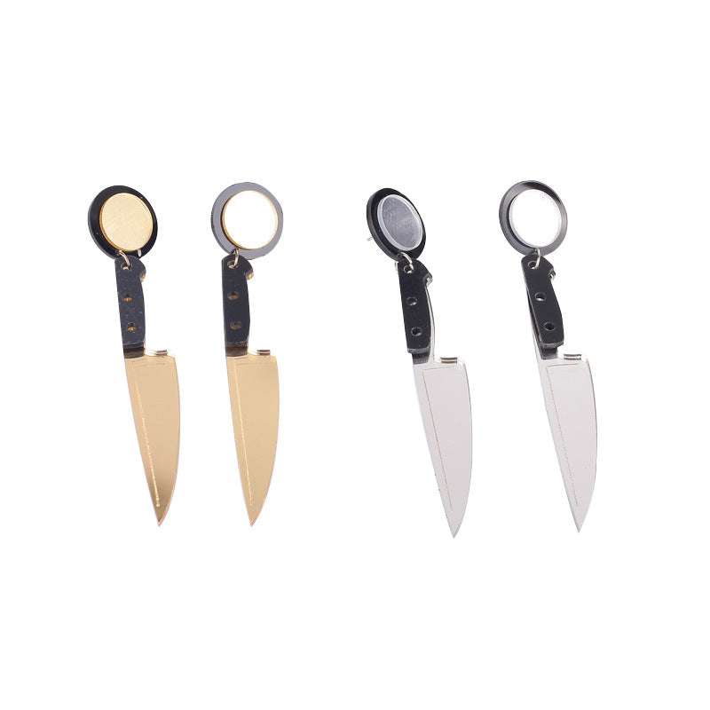 Wholesale Personalized Nightclub Acrylic Knife Long Earrings ACC-ES-XP025