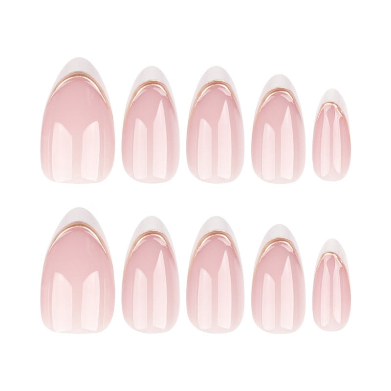 Wholesale 24 Pieces/box White French Nails Kits Nail Stickers ACC-NS-LeFan139