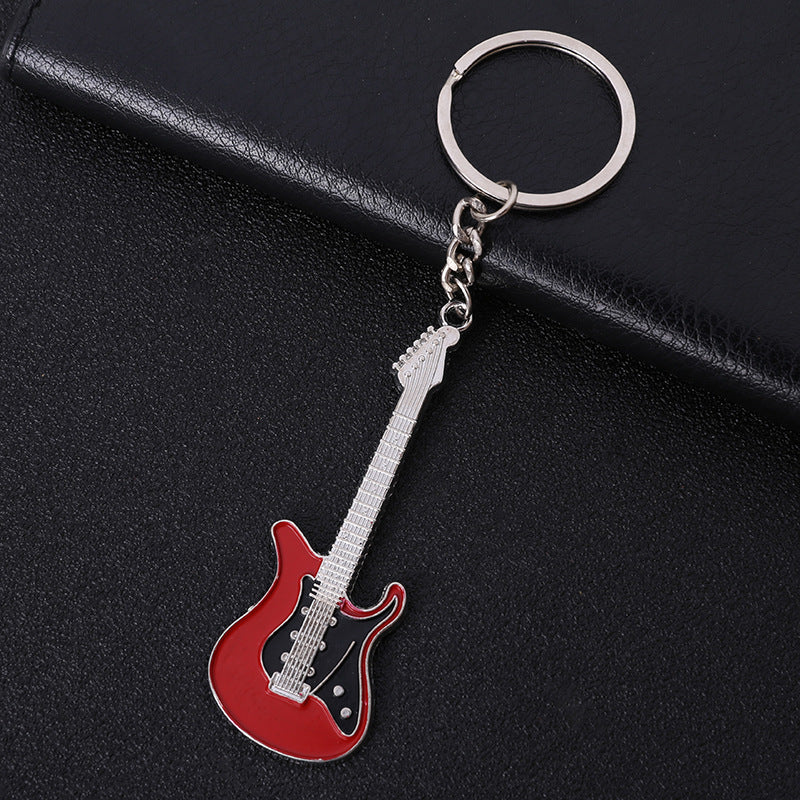 Wholesale Zinc Alloy Metal Enamel Guitar Keychains ACC-KC-MengOu002