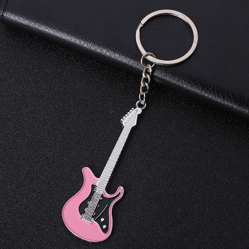 Wholesale Zinc Alloy Metal Enamel Guitar Keychains ACC-KC-MengOu002