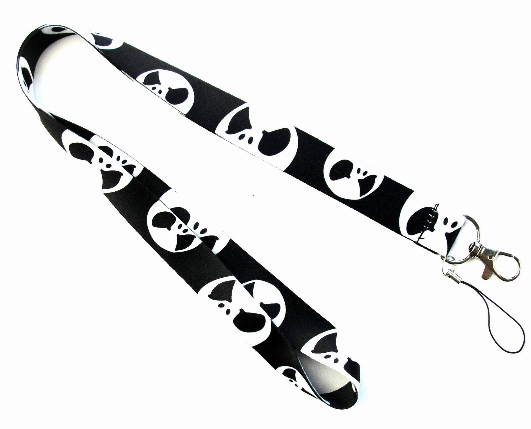 Wholesale  10pcs Christmas Head Skeleton  Cartoon Lanyard Keychain