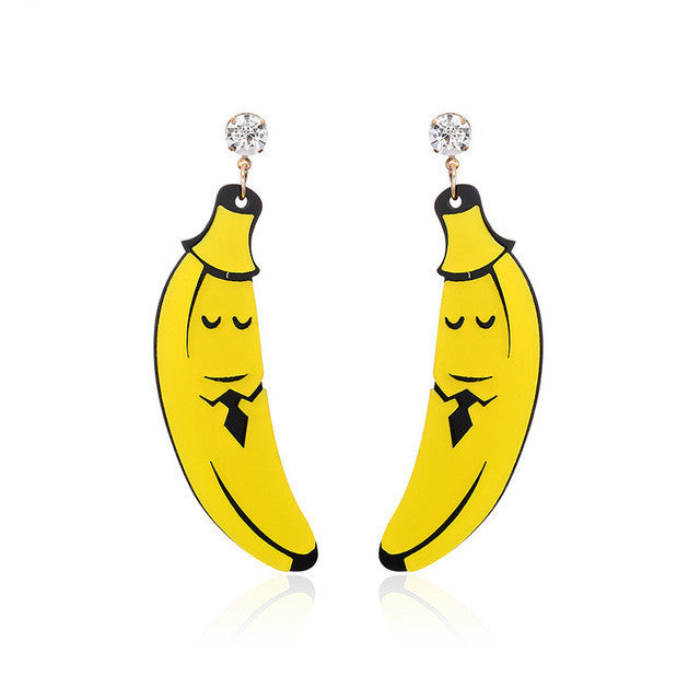 Wholesale Creative Fruit Acrylic Party Earrings
