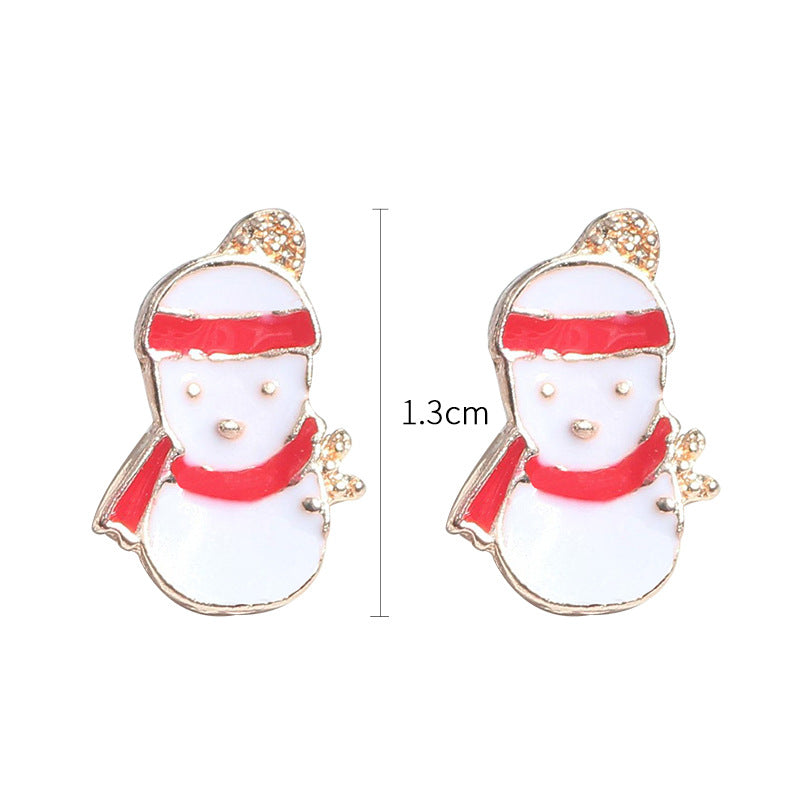 Wholesale Christmas Elk Christmas Tree Snowman Earrings ACC-ES-MDD058