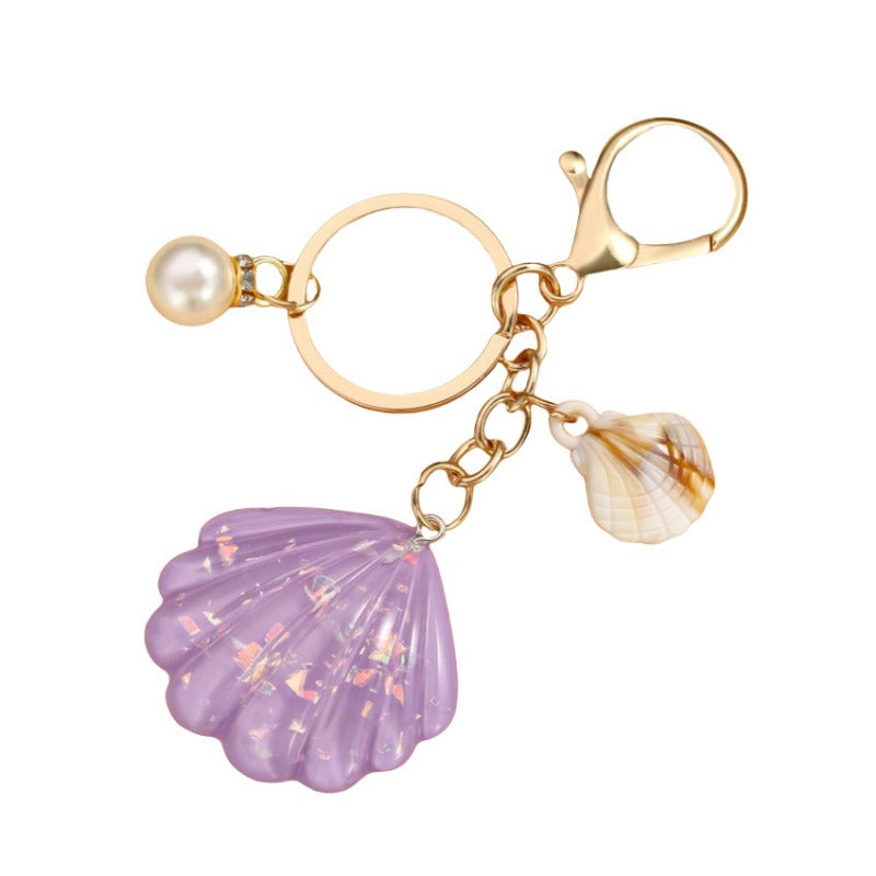 Wholesale Creative Pearl Shell Keychain ACC-KC-RongRui024