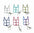 Wholesale 6pcs/set Zinc Alloy Outdoor Keychain ACCHW-KC-KaBiao013