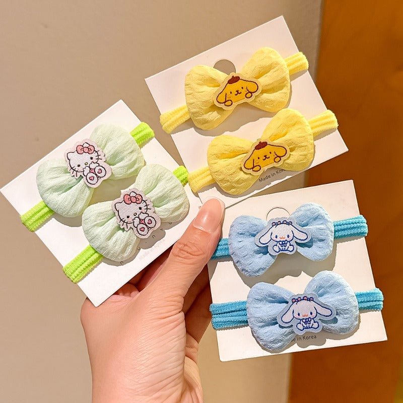 Wholesale Cute Cartoon Children's Hair Band Bow Hair Scrunchies ACCVIP-HS-Yint005