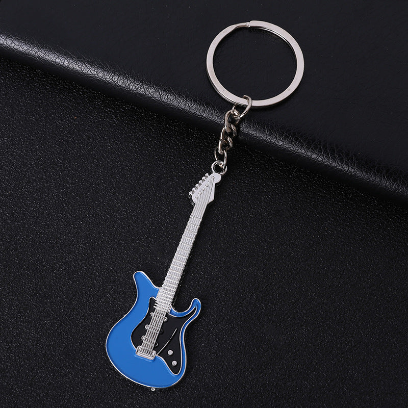 Wholesale Zinc Alloy Metal Enamel Guitar Keychains ACC-KC-MengOu002