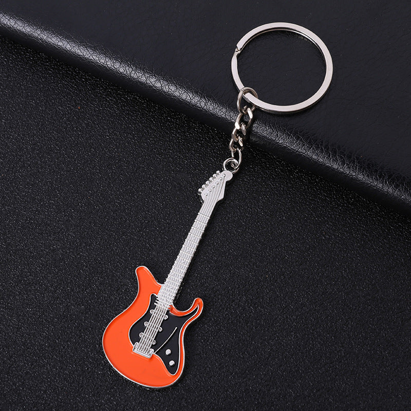 Wholesale Zinc Alloy Metal Enamel Guitar Keychains ACC-KC-MengOu002