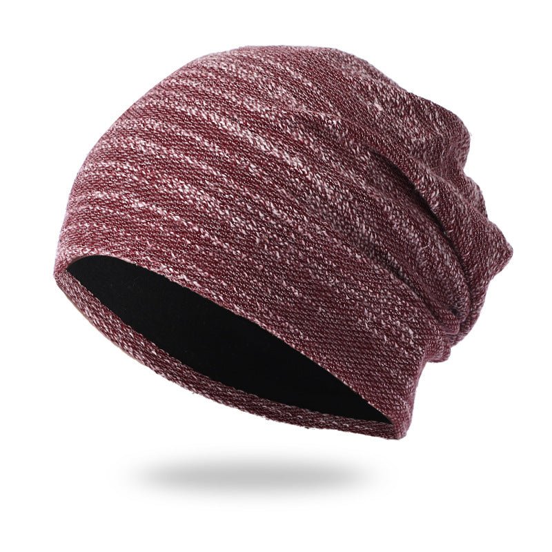 Wholesale Knitted Hat Warm Ear Protection Mixed Color Stripe Hat ACC-HT-RongZhao011