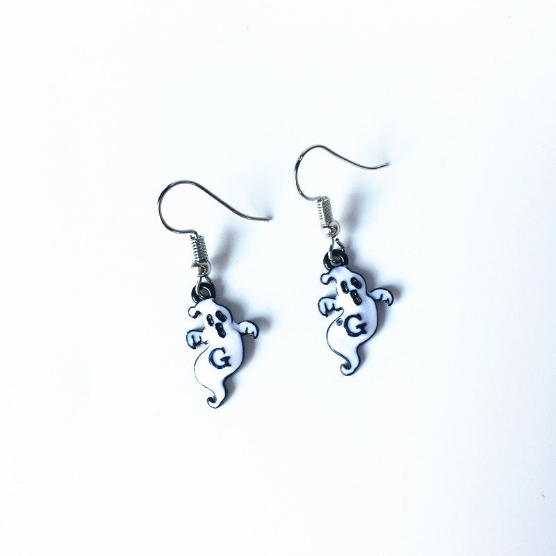 Wholesale Halloween funny earrings pumpkin ghost  earrings