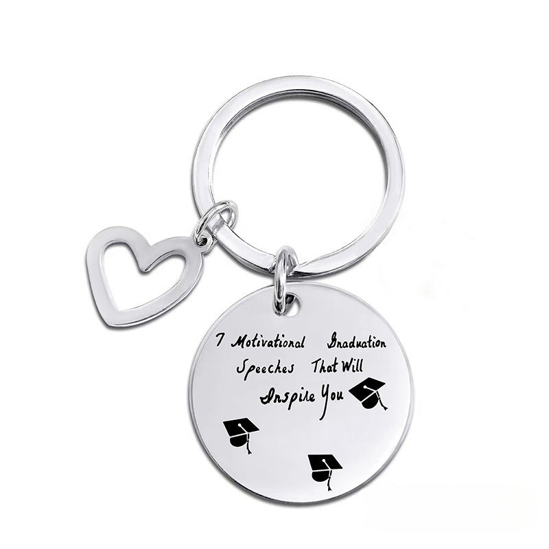 Wholesale 2024 Graduation Season Gift Commemorative Stainless Steel Keychain ACC-KC-Ganggu010