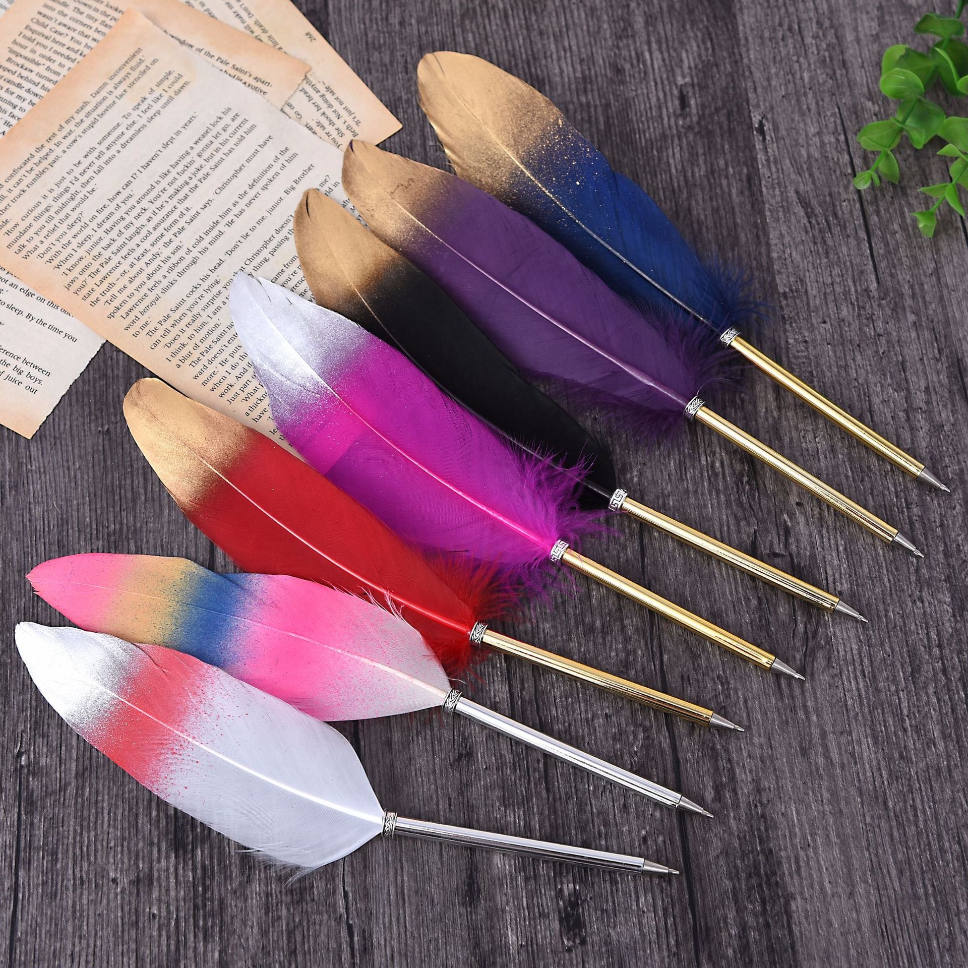 Wholesale Creative Spray Feather Pen Ballpoint pen