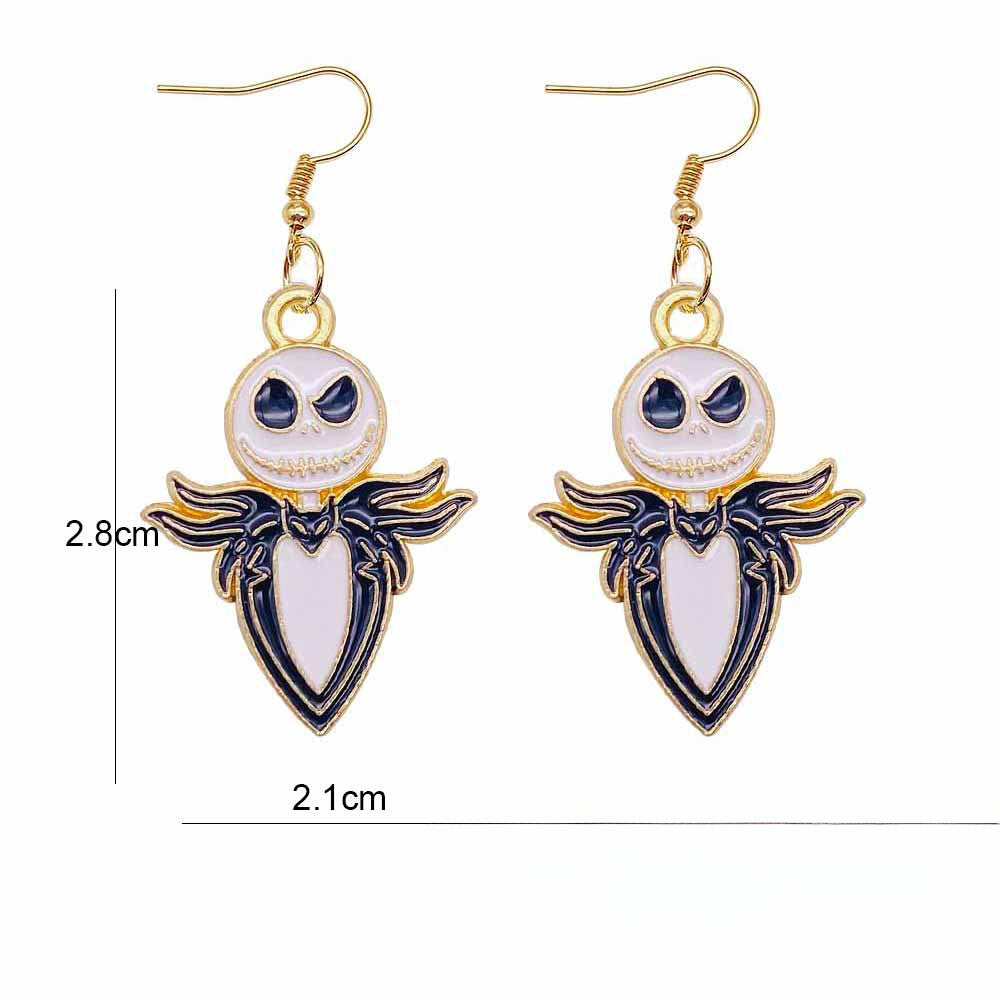 Wholesale Halloween Cartoon Ghost Pumpkin Imp Alloy Earrings ACC-ES-ChenY047