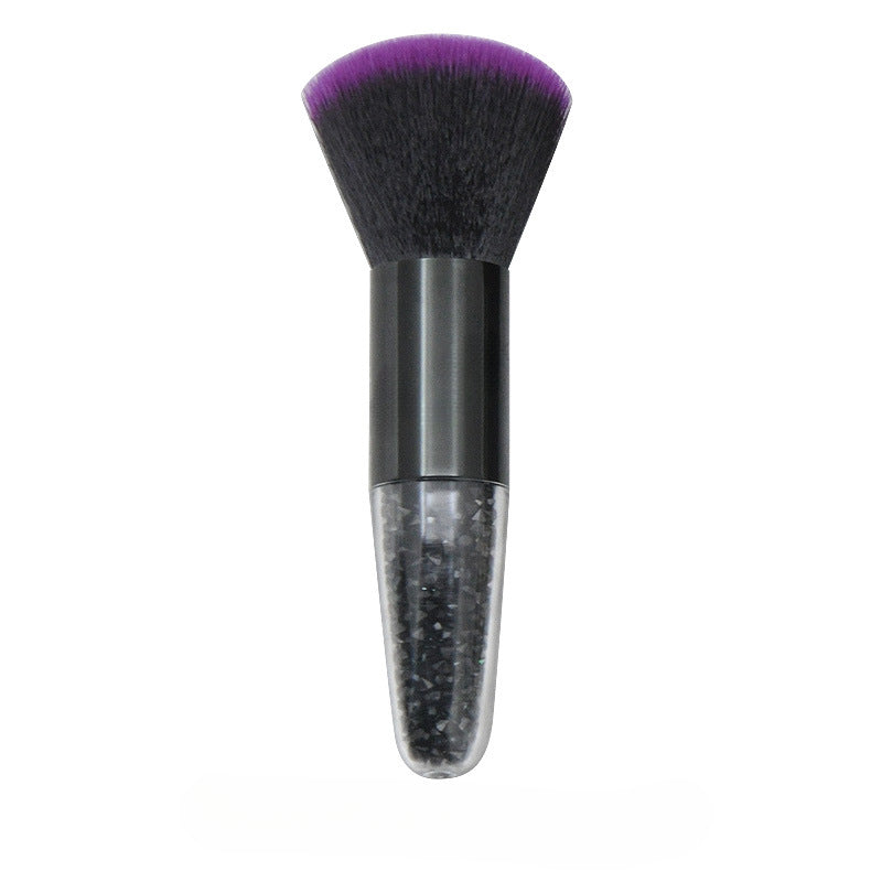 Wholesale Single Crystal Transparent Handle Powder Brush Makeup Brush Blush Foundation Brush Beauty Tools ACC-MB-LXY001