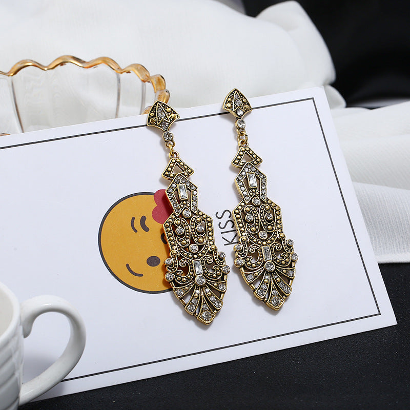 Wholesale Long Water Drop Earrings European Style Exaggerated Design Women' s Jewelry Accessory for Everyday Wear