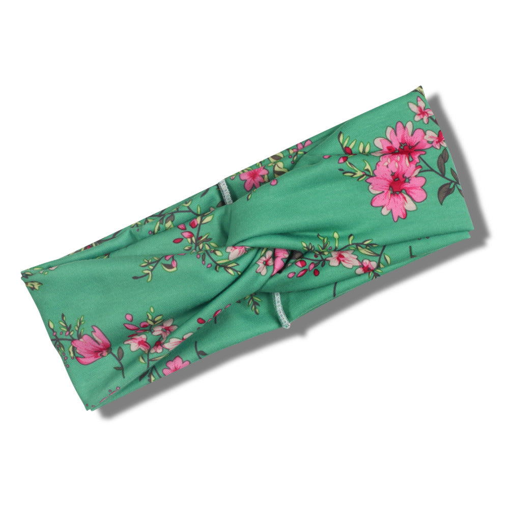 Wholesale Rose Knotted Headband Headwear Wholesale Cross Hair Scrunchies ACC-HS-XinY003