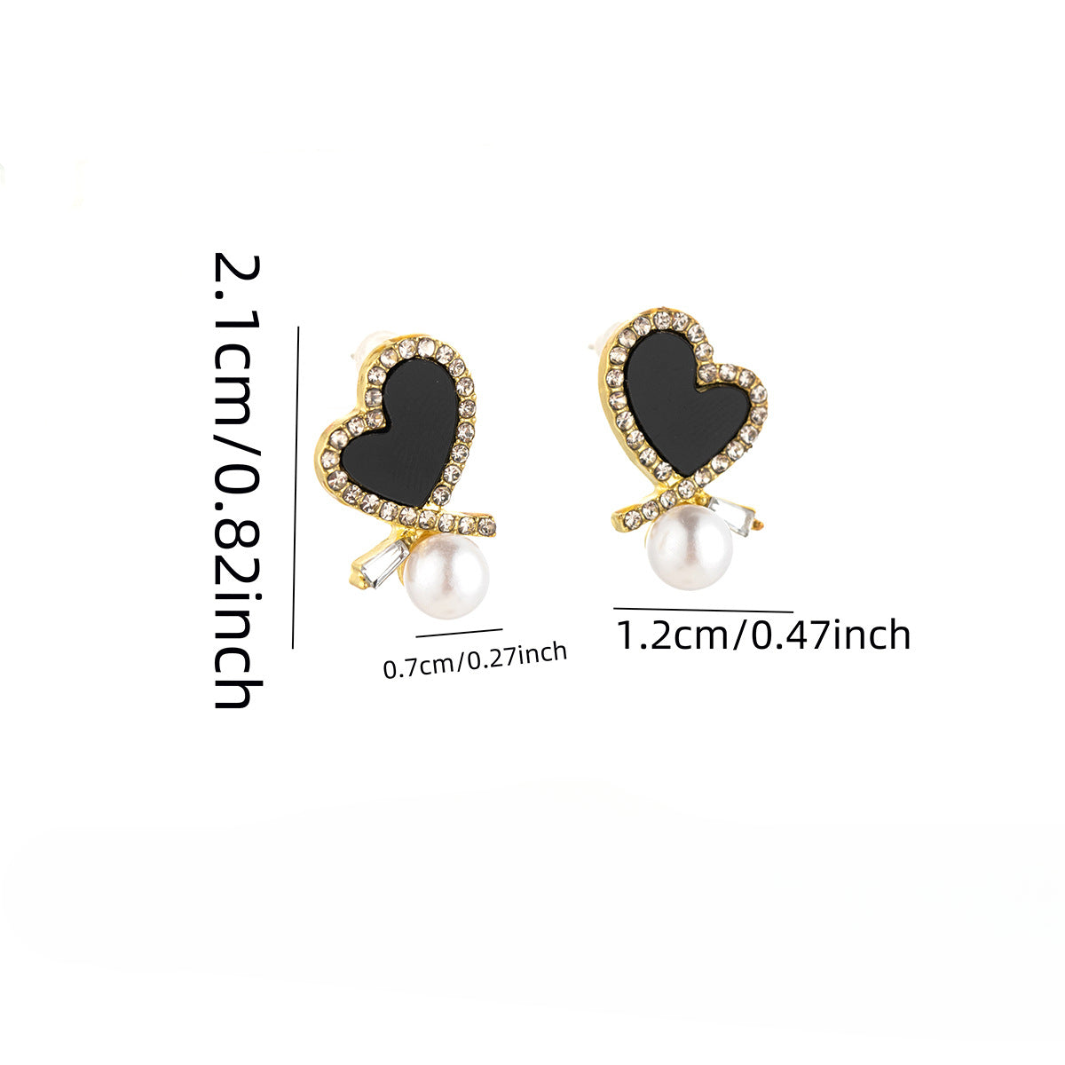 Wholesale Love Inlaid Pearl Earrings ACC-ES-MDD064