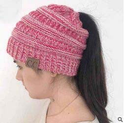 Wholesale Ponytail Hat Knitted Wool Hat ACC-HT-Xiongk001