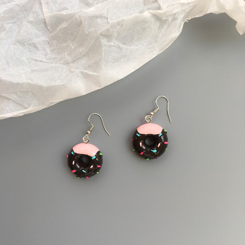 Wholesale Cute Simulation Thousand Layer Cake Donut Earrings ACC-ES-ChouT009