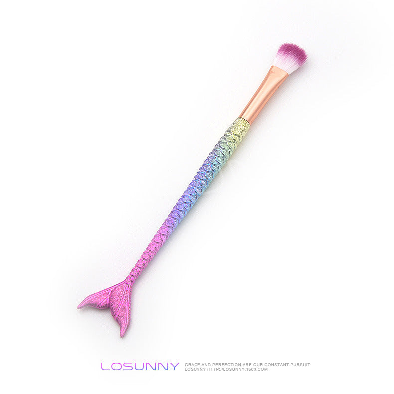 Wholesale Single Mermaid Tail Eye Shadow Brush Makeup Brush Makeup Tool ACC-MB-LXY006