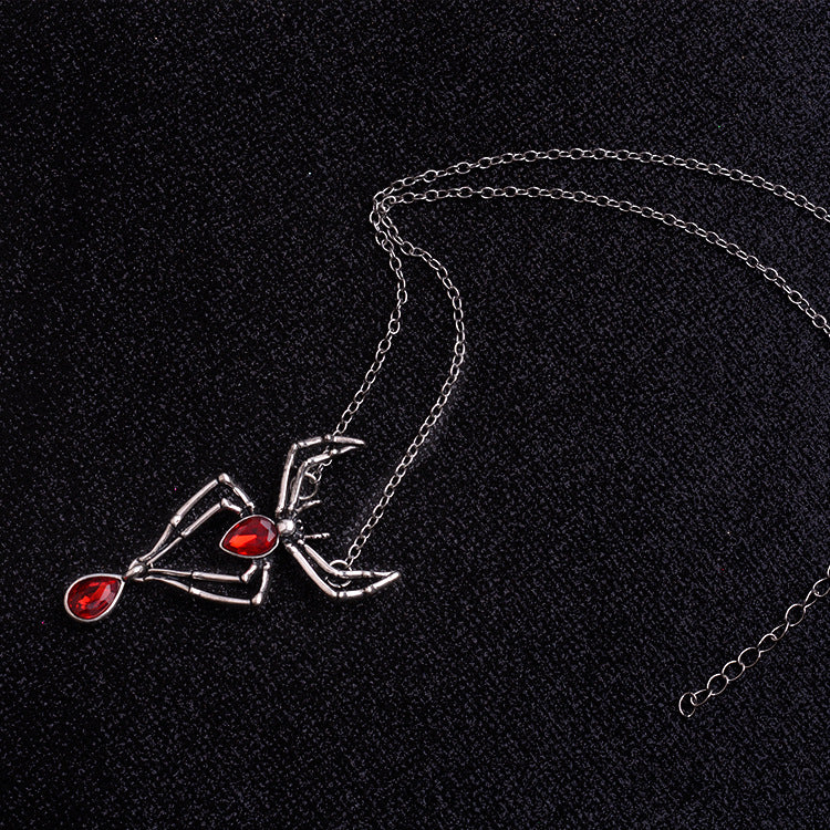 Wholesale  retro  red glass necklace