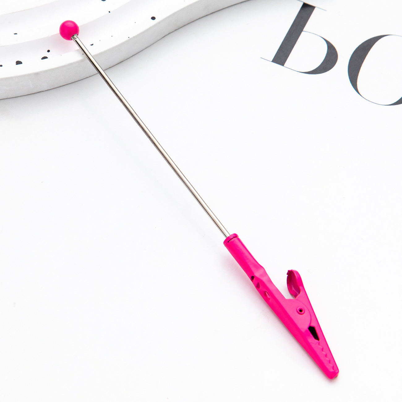 Wholesale Beadable Metal Card Grabber For Long Nails Macaron Color DIY Contactless Cards with Cards Puller ACC-KC-HuaH002