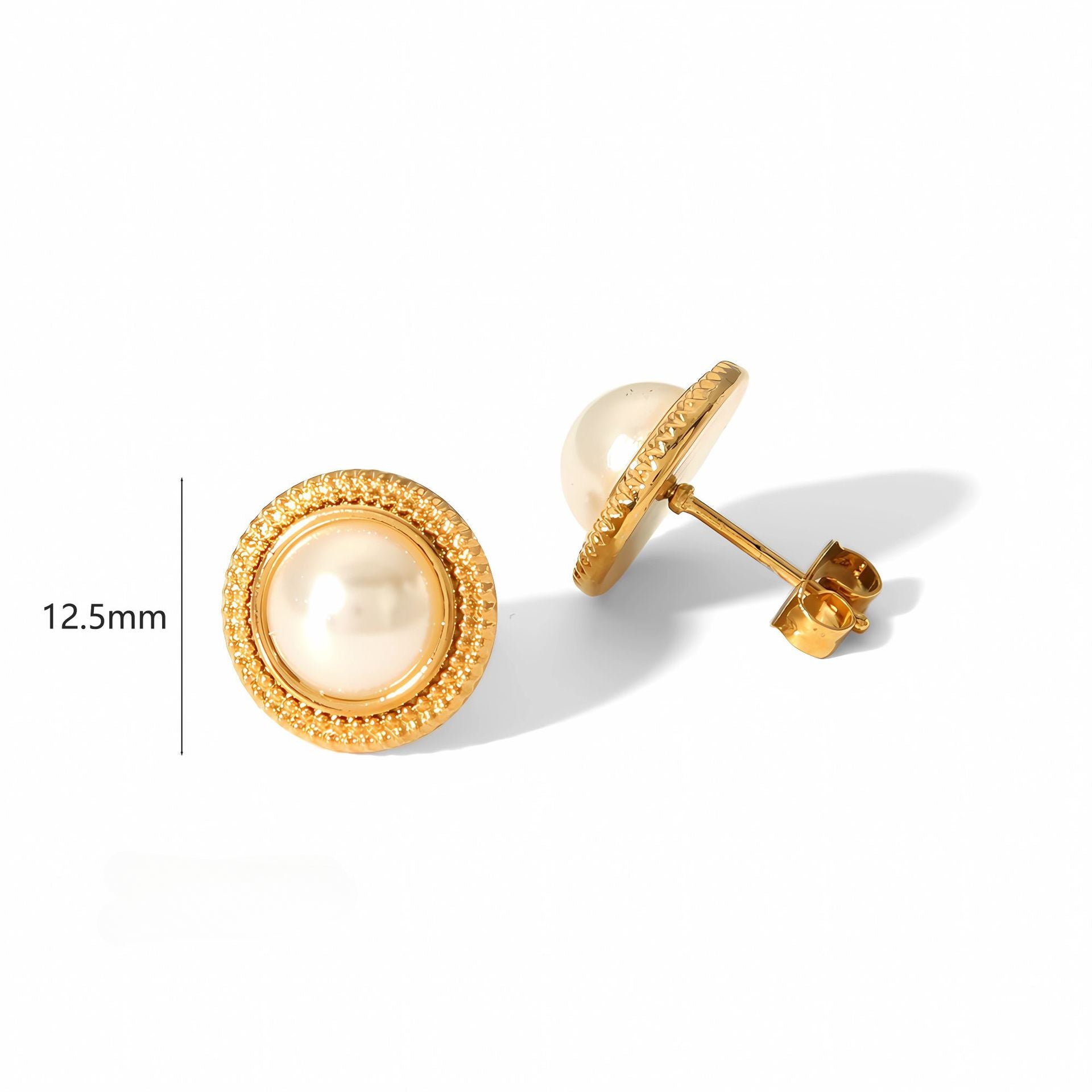 Wholesale Vintage Style 18K Gold Stainless Steel Earrings ACC-ES-LiQuan008