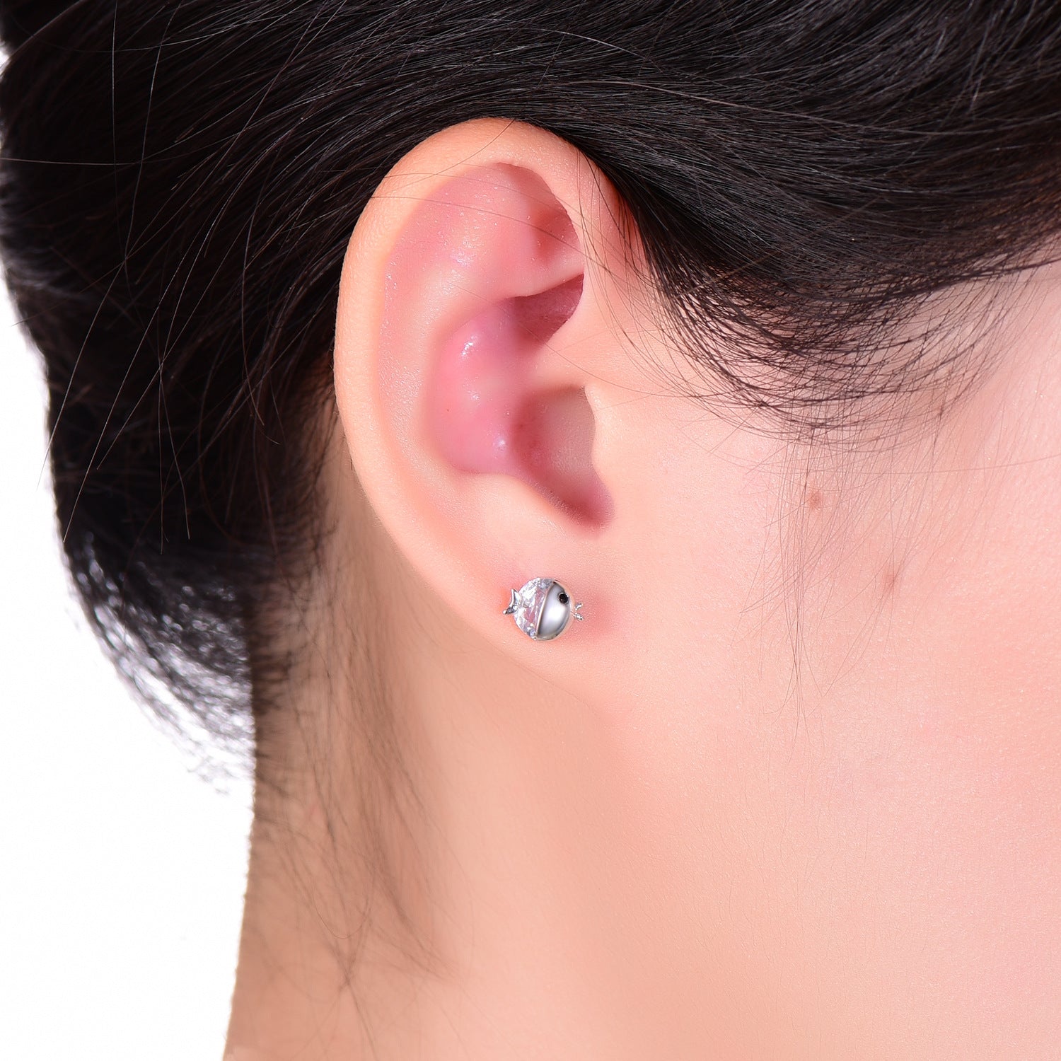 Wholesale Simple Small Fresh 925 Sterling Silver Earrings