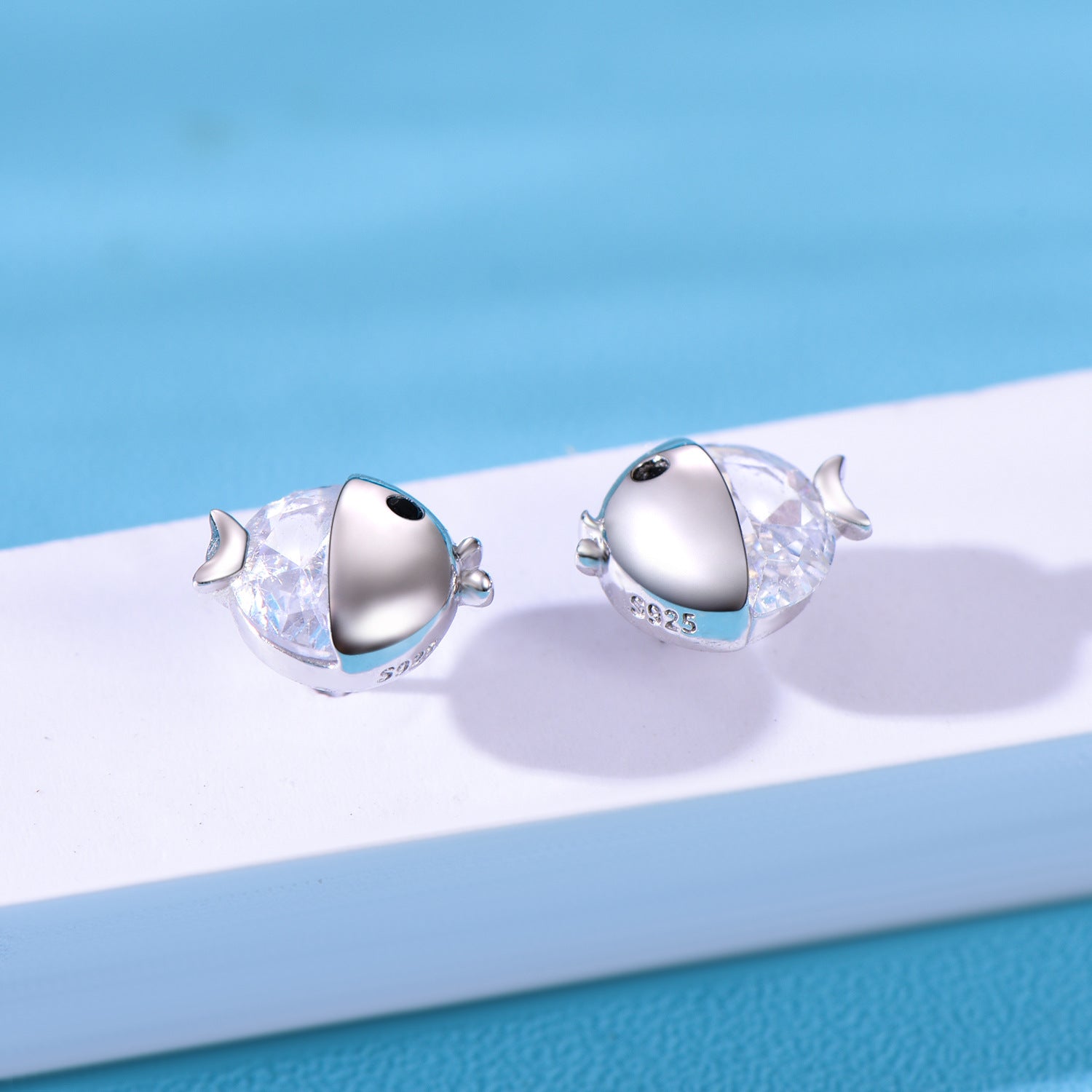 Wholesale Simple Small Fresh 925 Sterling Silver Earrings