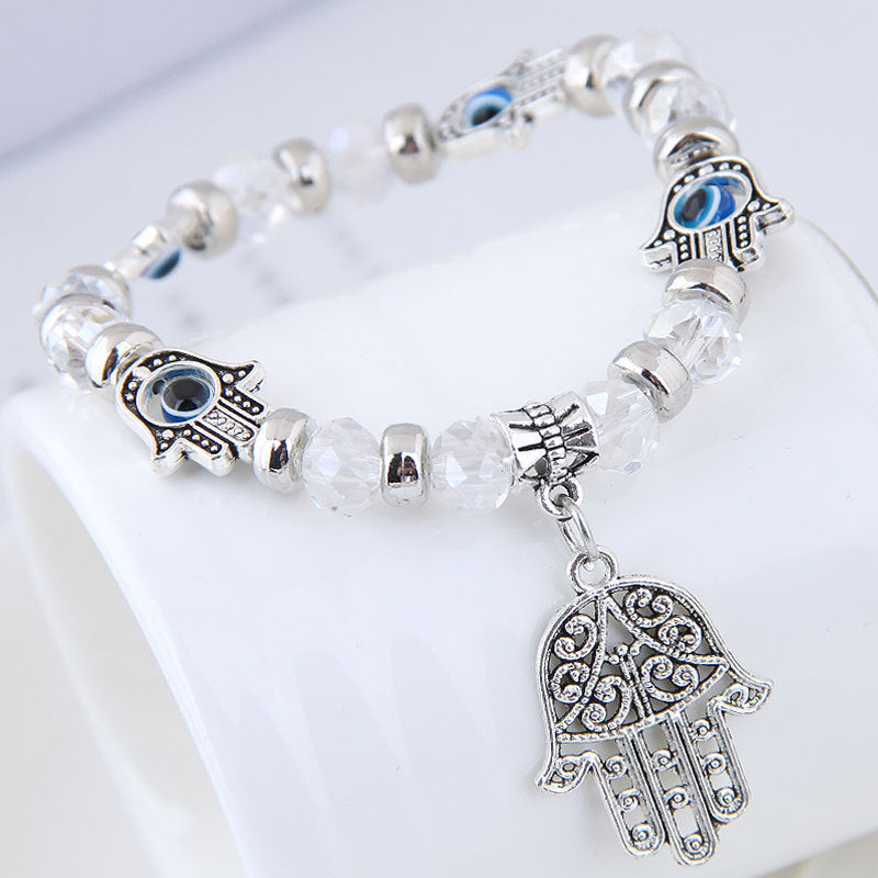 Wholesale Fashion Eye Eye Palm Crystal Bracelet ACC-BT-Weiy019