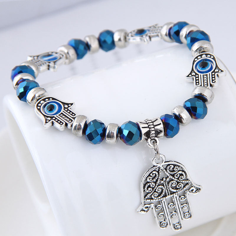 Wholesale Fashion Eye Eye Palm Crystal Bracelet ACC-BT-Weiy019