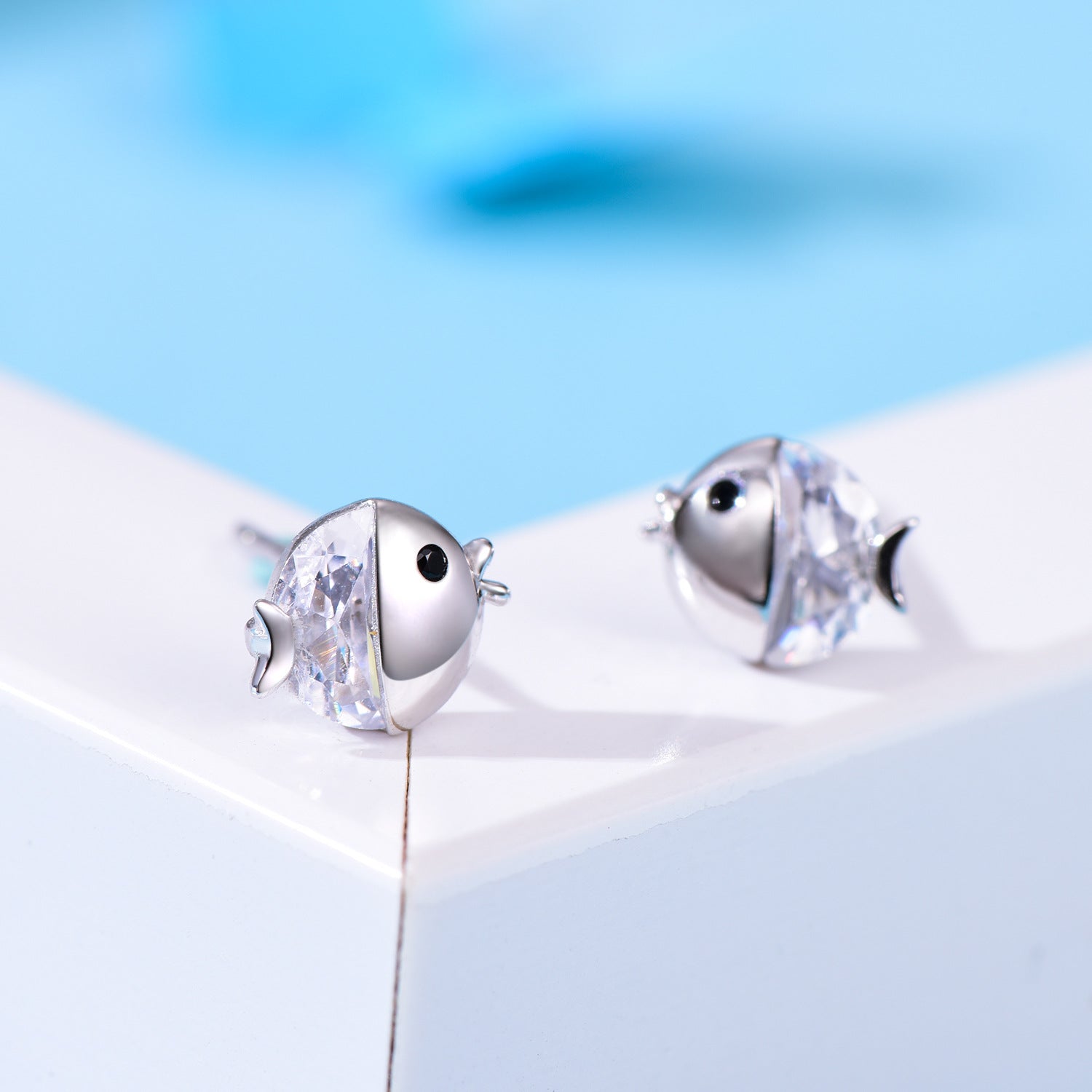 Wholesale Simple Small Fresh 925 Sterling Silver Earrings