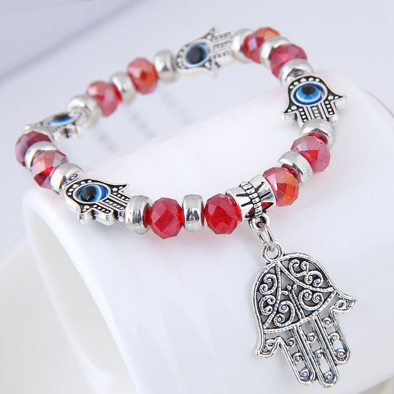 Wholesale Fashion Eye Eye Palm Crystal Bracelet ACC-BT-Weiy019
