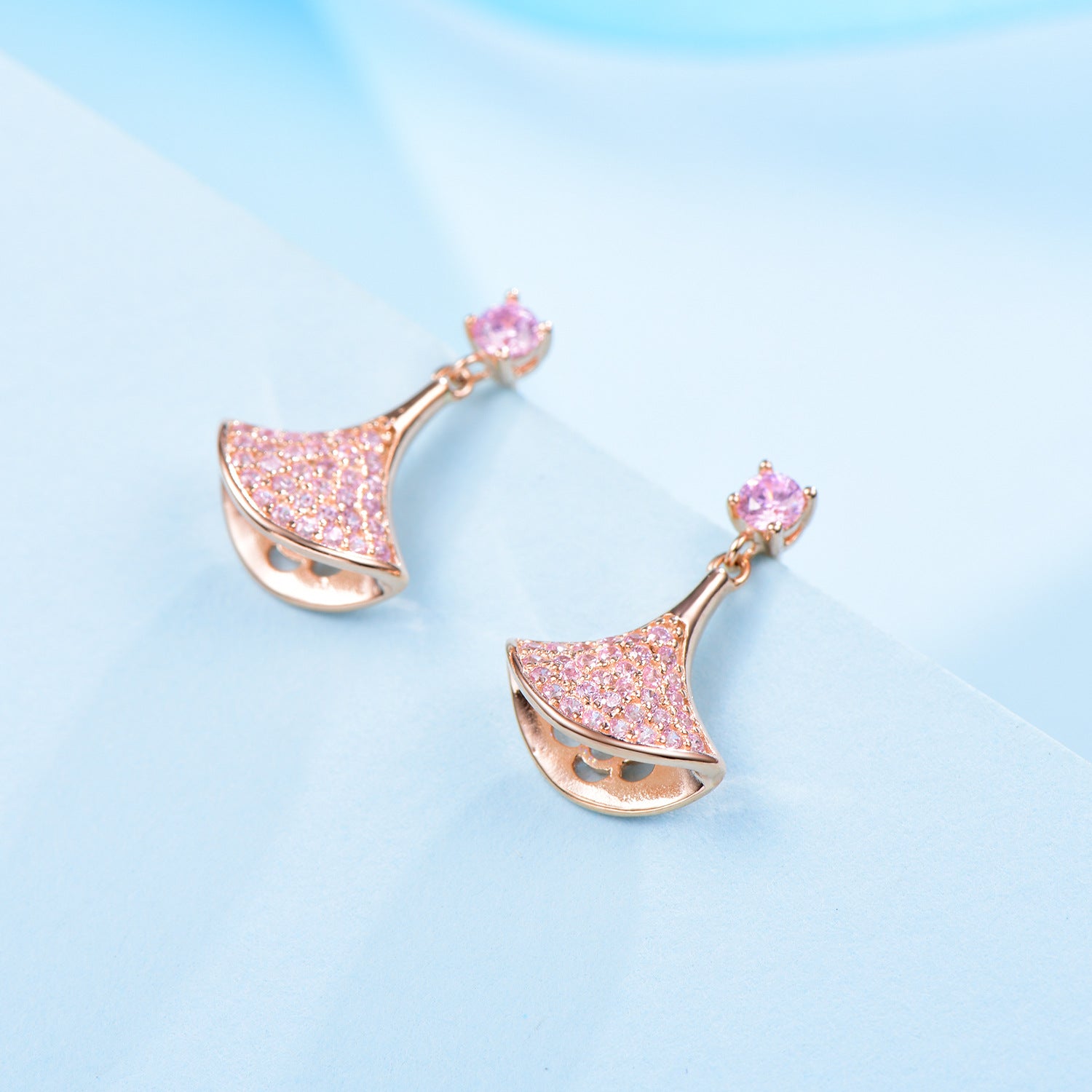 Wholesale s925 sterling silver  skirt earrings