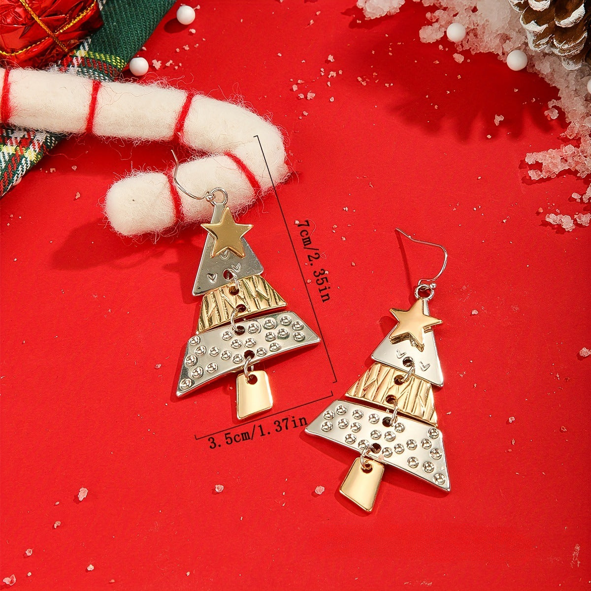 Wholesale Alloy Christmas Tree Long Earrings ACC-ES-XuanMo005