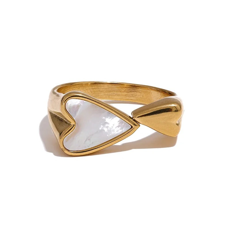 Wholesale Steel Bead Titanium Steel Open Ring Pinky Ring ACC-RS-Qinji001