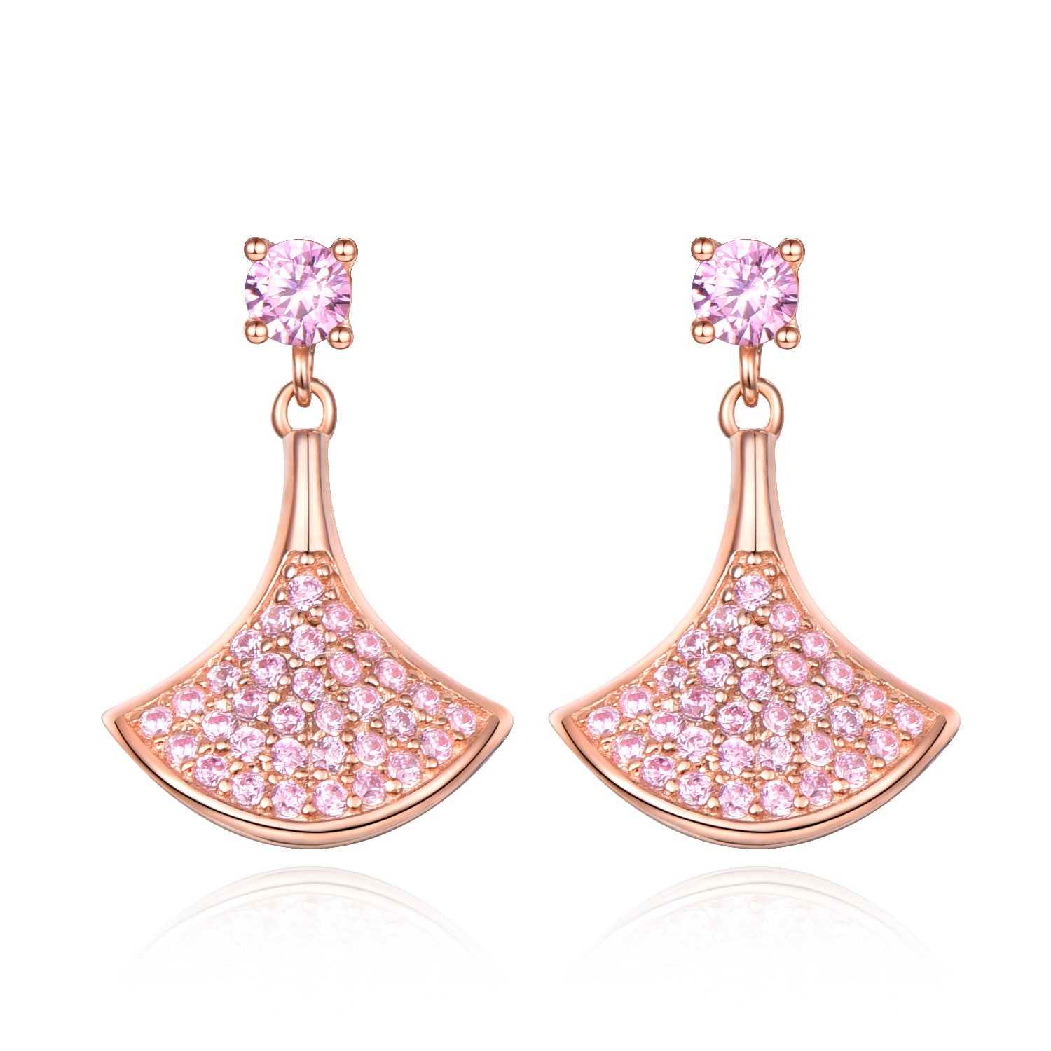 Wholesale s925 sterling silver  skirt earrings