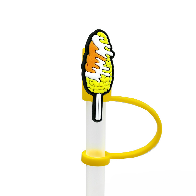 Wholesale 10PCS 7-8mm PVC Mexican Style Straw Tube Cap