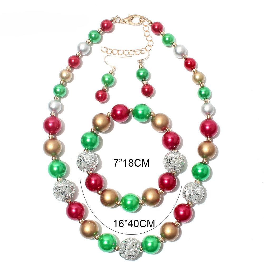 Wholesale Irregular Geometric Beads Necklace Set ACC-NE-Tengc002