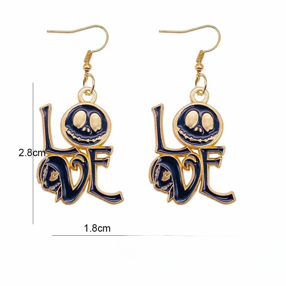 Wholesale Halloween Cartoon Ghost Pumpkin Imp Alloy Earrings ACC-ES-ChenY047