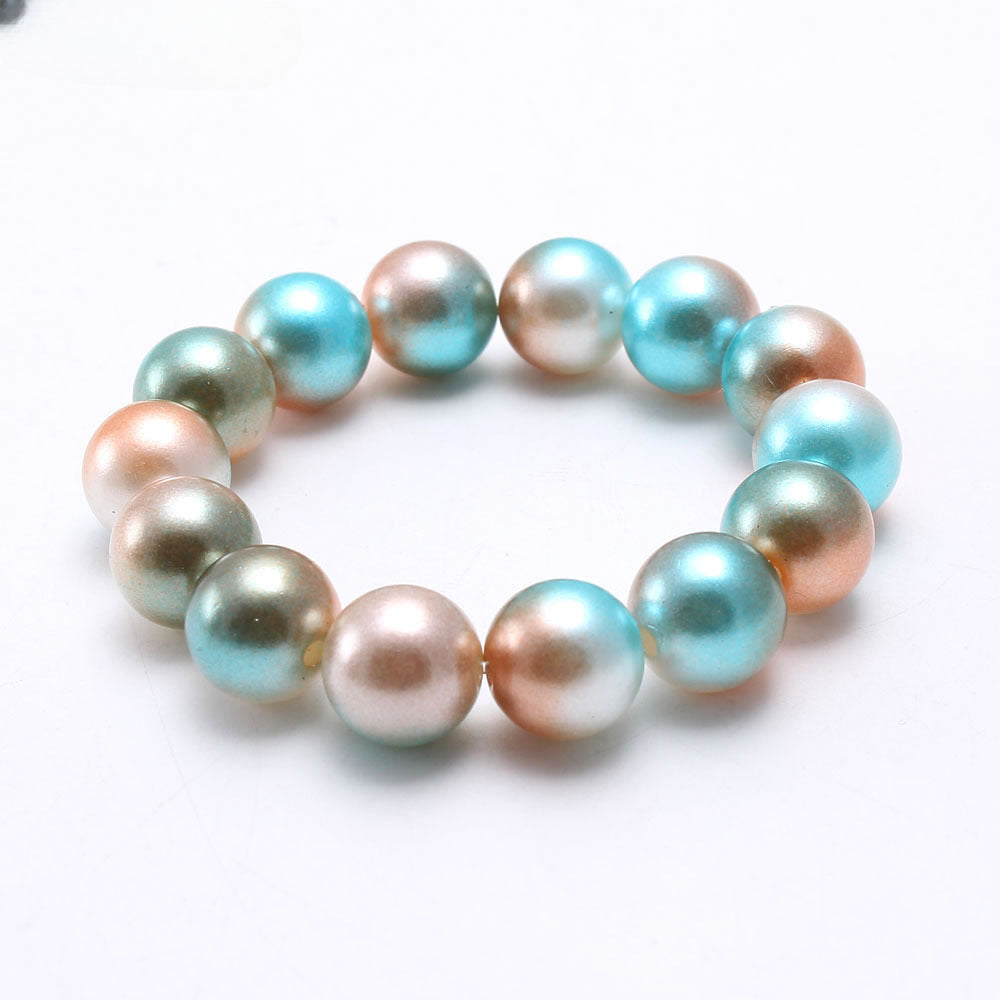 Wholesale Colorful Acrylic Pearl Children's Beaded Bracelet ACC-BT-NiJia002