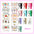 20pcs UV DTF Cup Wraps Rub on Transfer Stickers for Mini Tumbler Cup Keychains Accessories DIY Gift Cup Sticker Gift